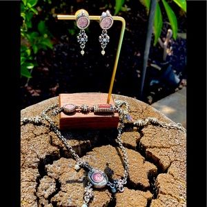 Vintage Brighton Pink Crystal Set